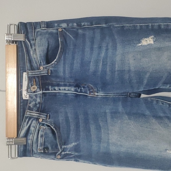 Kancan Jeans womens size 26 US 2 blue destroyed ripped distressed high rise - Picture 4 of 16